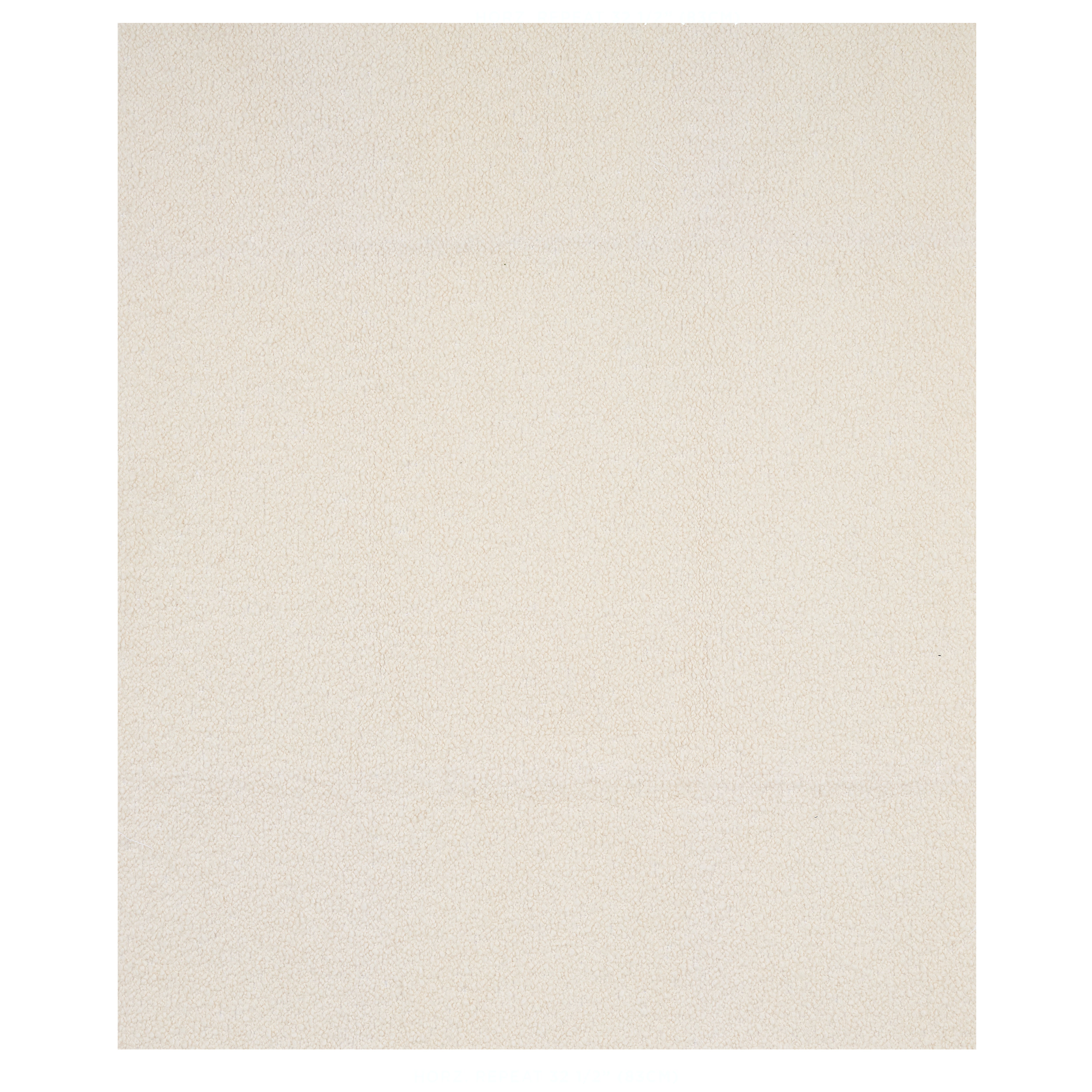 Schumacher Ogden Boucle Ivory Fabric Sample 80151