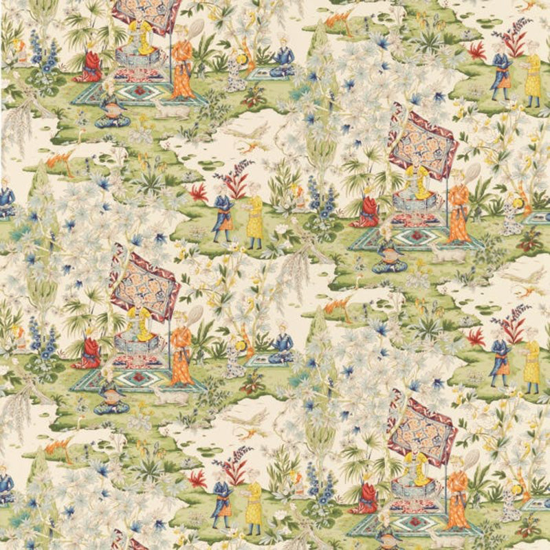 Brunschwig & Fils Lodi Garden Print Ivory Fabric Sample 8018119.133.0