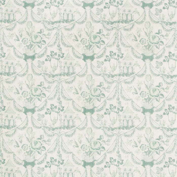 Brunschwig & Fils Bird & Swing Hb Aqua Fabric Sample 8019100.13.0