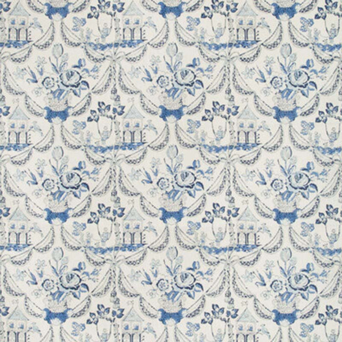 Brunschwig & Fils Bird & Swing Hb Blue Fabric Sample 8019100.5.0