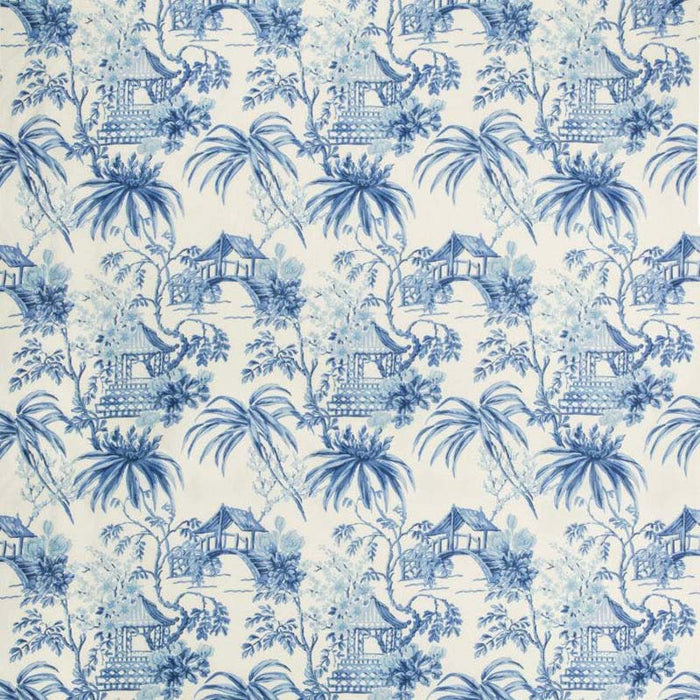 Brunschwig & Fils Tongli Print Porcelain Fabric Sample 8019138.55.0