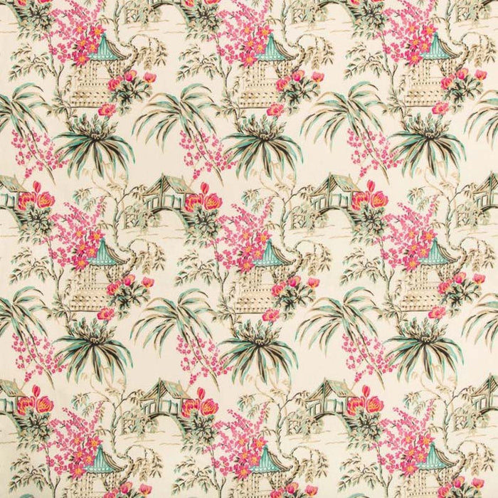 Brunschwig & Fils Tongli Print Peony Fabric Sample 8019138.713.0