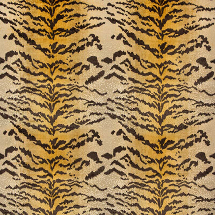 Brunschwig & Fils Le Tigre Velvet Cognac Fabric Sample 8020118.46.0
