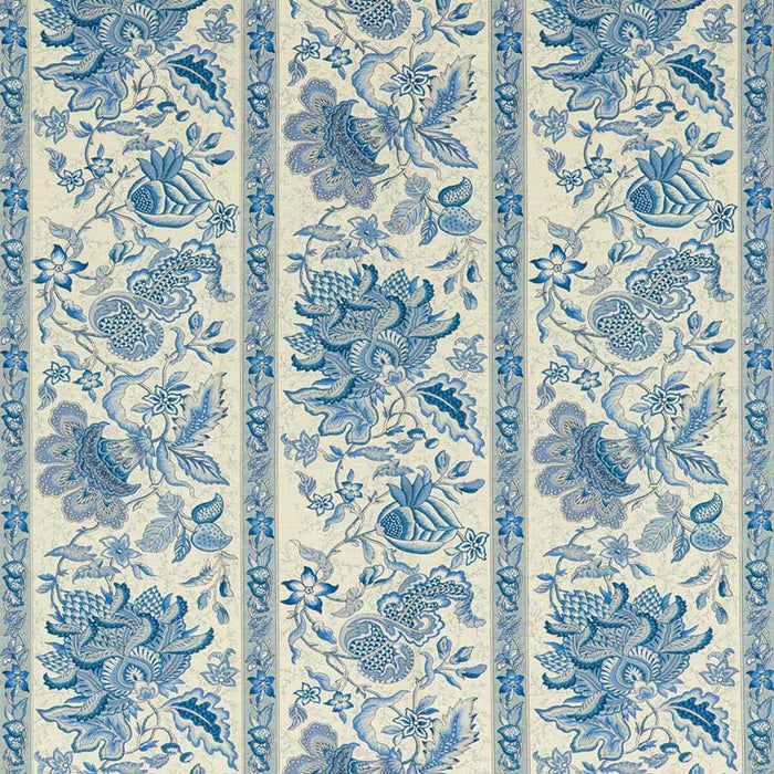 Brunschwig & Fils Montflours Print Blue Fabric Sample 8020120.5.0