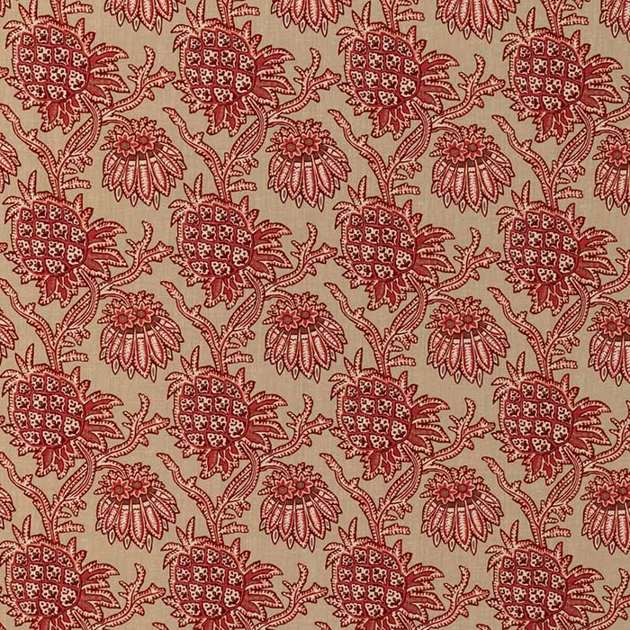 Brunschwig & Fils Brassac Print Red Fabric Sample 8020129.19.0