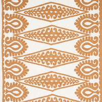 Schumacher Seema Embroidery Gold Fabric 80212