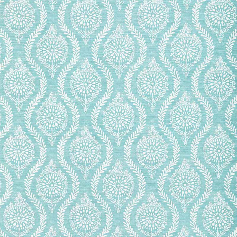 Brunschwig & Fils Marindol Print Aqua Fabric Sample 8022105.13.0