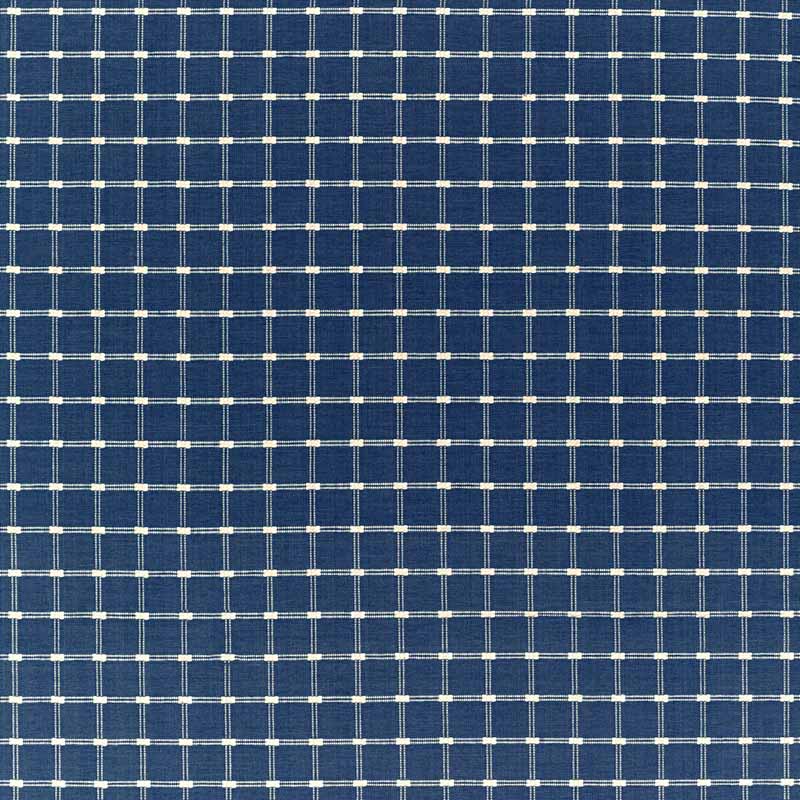 Brunschwig & Fils Lison Check Navy Fabric Sample 8022116.50.0