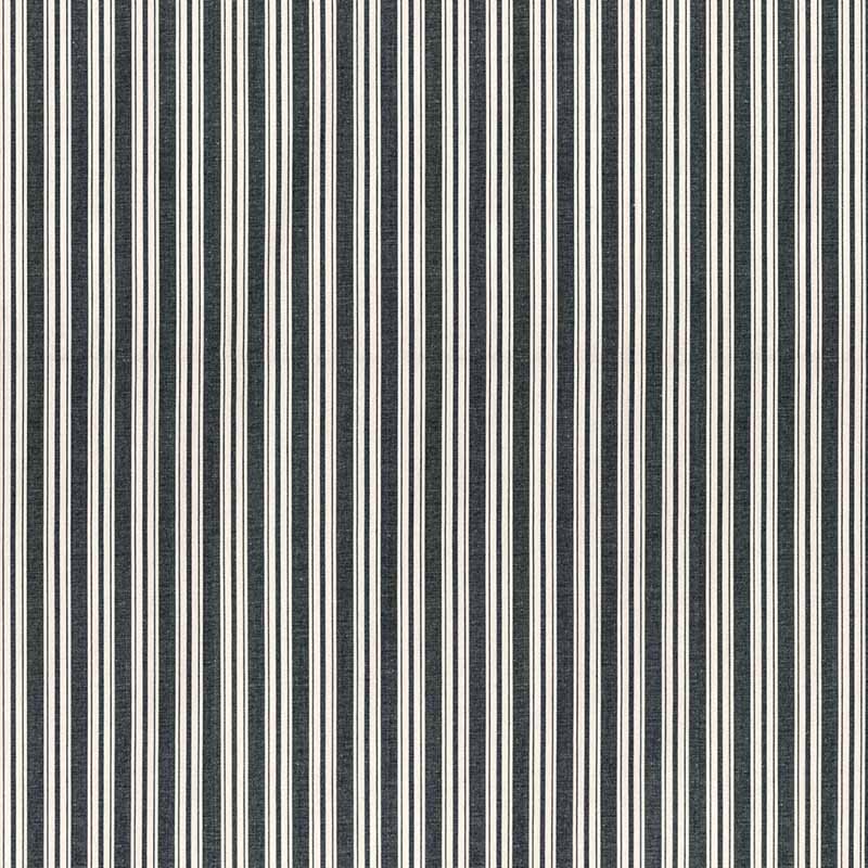 Brunschwig & Fils Selune Stripe Noir Fabric Sample 8022118.8.0