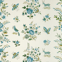 Brunschwig & Fils Aurel Print Aqua/Leaf Fabric 8023103.194.0