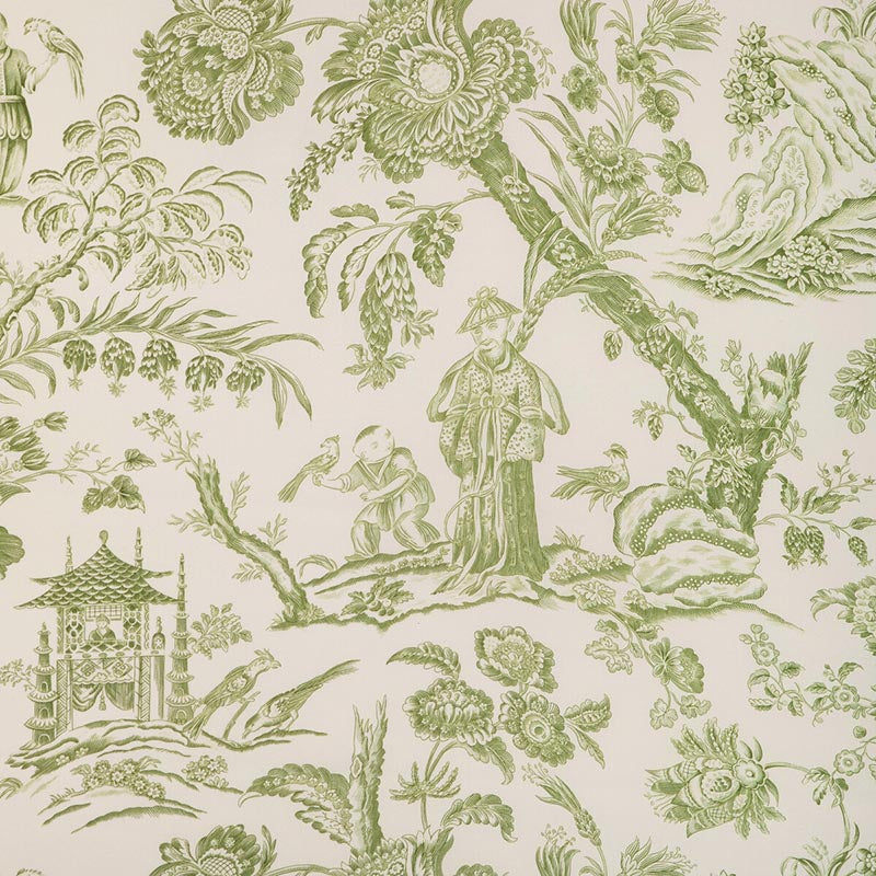 Brunschwig & Fils Marcel Print Leaf Fabric Sample 8023104.3.0