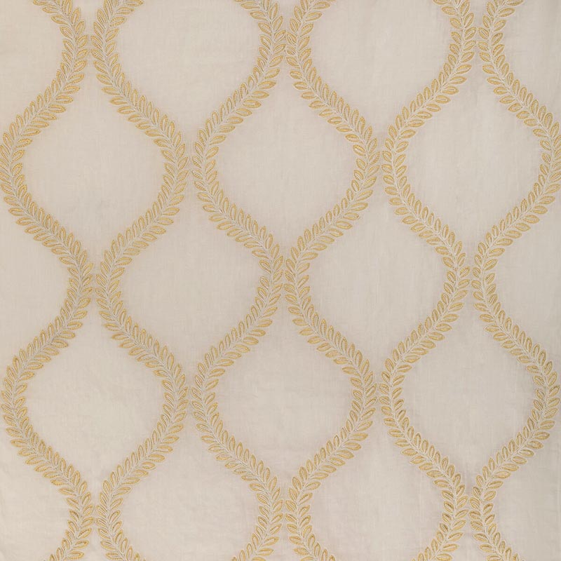 Brunschwig & Fils Camus Sheer Yellow Fabric Sample 8023110.40.0