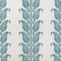 Brunschwig & Fils Yara Paisley Emb Lagoon Fabric 8023112.1313.0