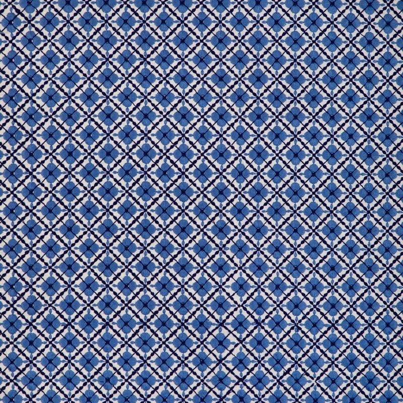 Brunschwig & Fils Ines Emb Navy Fabric Sample 8023119.550.0