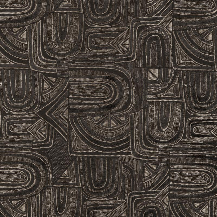 Brunschwig & Fils Timbre Velvet Ebony Fabric Sample 8023139.6.0