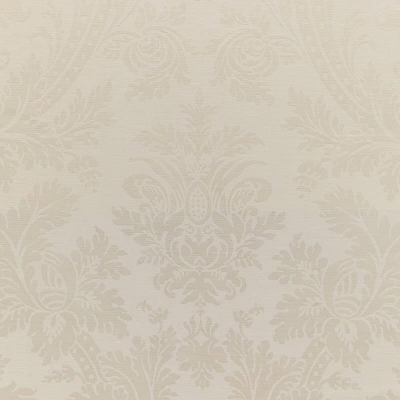 Brunschwig & Fils Arnaud Damask Ivory Fabric 8023150.1.0
