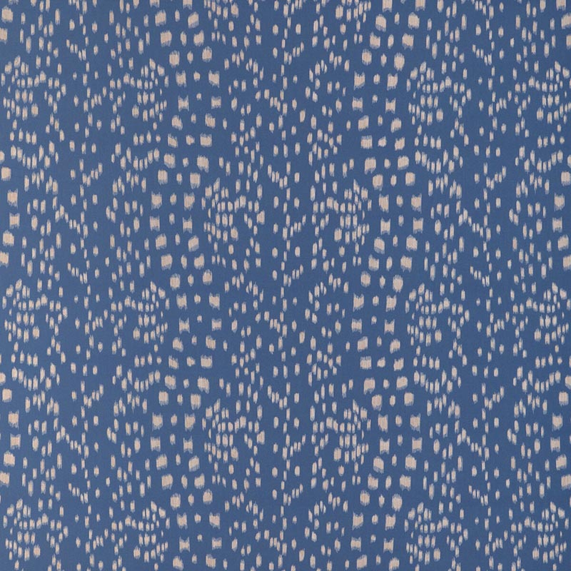 Brunschwig & Fils Les Touches Reverse Blue Fabric 8024103.5.0