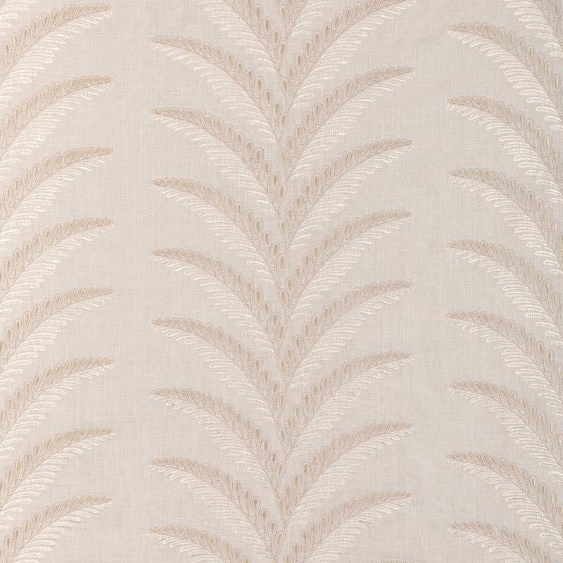 Brunschwig & Fils Fougere Emb Cream Fabric Sample 8024109.16.0