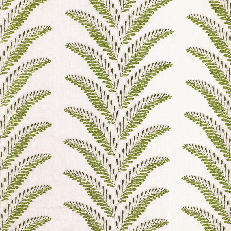 Brunschwig & Fils Fougere Emb Leaf Fabric Sample 8024109.31.0