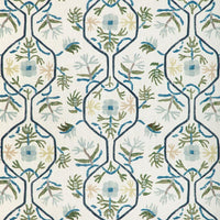 Brunschwig & Fils Le Jasmin Print Marine Fabric 8024110.353.0
