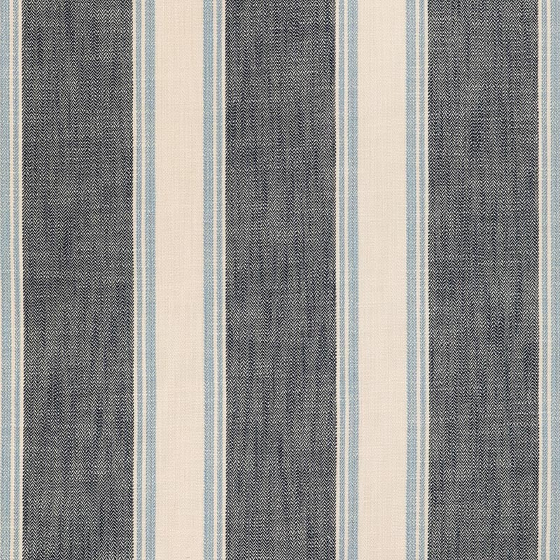Brunschwig & Fils La Riviera Stripe Blue Fabric Sample 8024120.55.0
