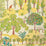 Brunschwig & Fils Folklore Print Leaf Fabric Sample 8024124.33.0