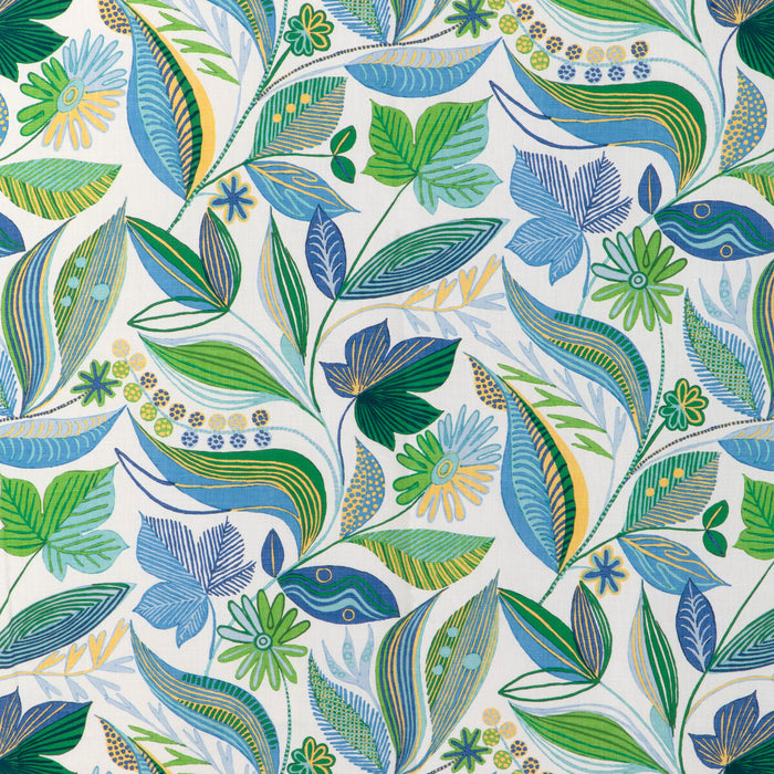 Brunschwig & Fils Carlsten Print Pool Fabric Sample 8024126.315.0