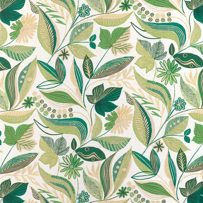 Brunschwig & Fils Carlsten Print Leaf Fabric Sample 8024126.33.0