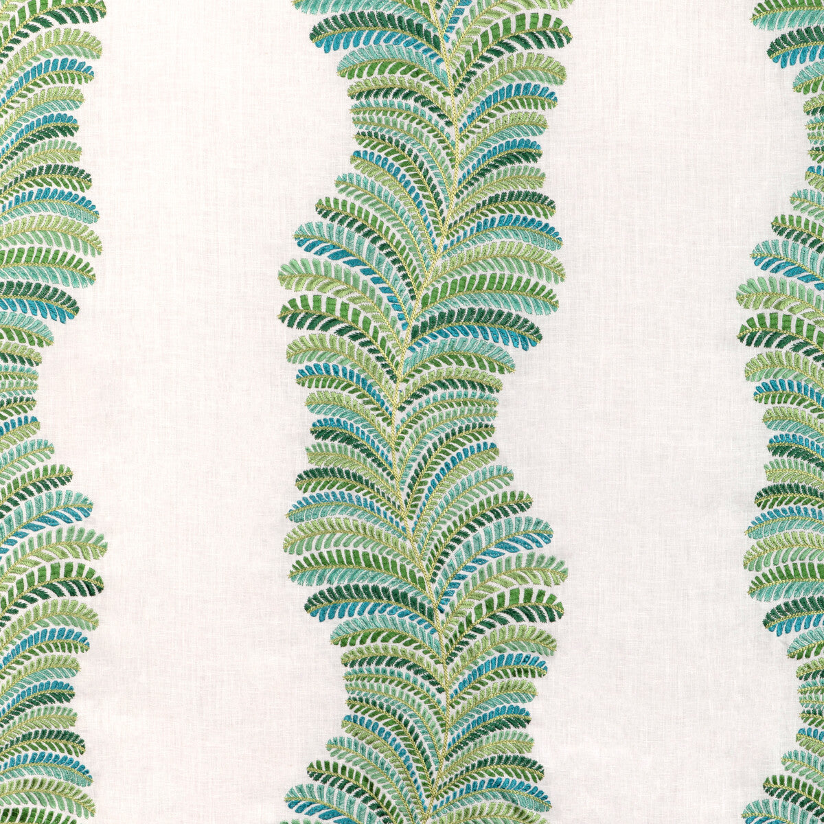 Brunschwig & Fils Rowan Emb Marine Fabric Sample 8024129.353.0