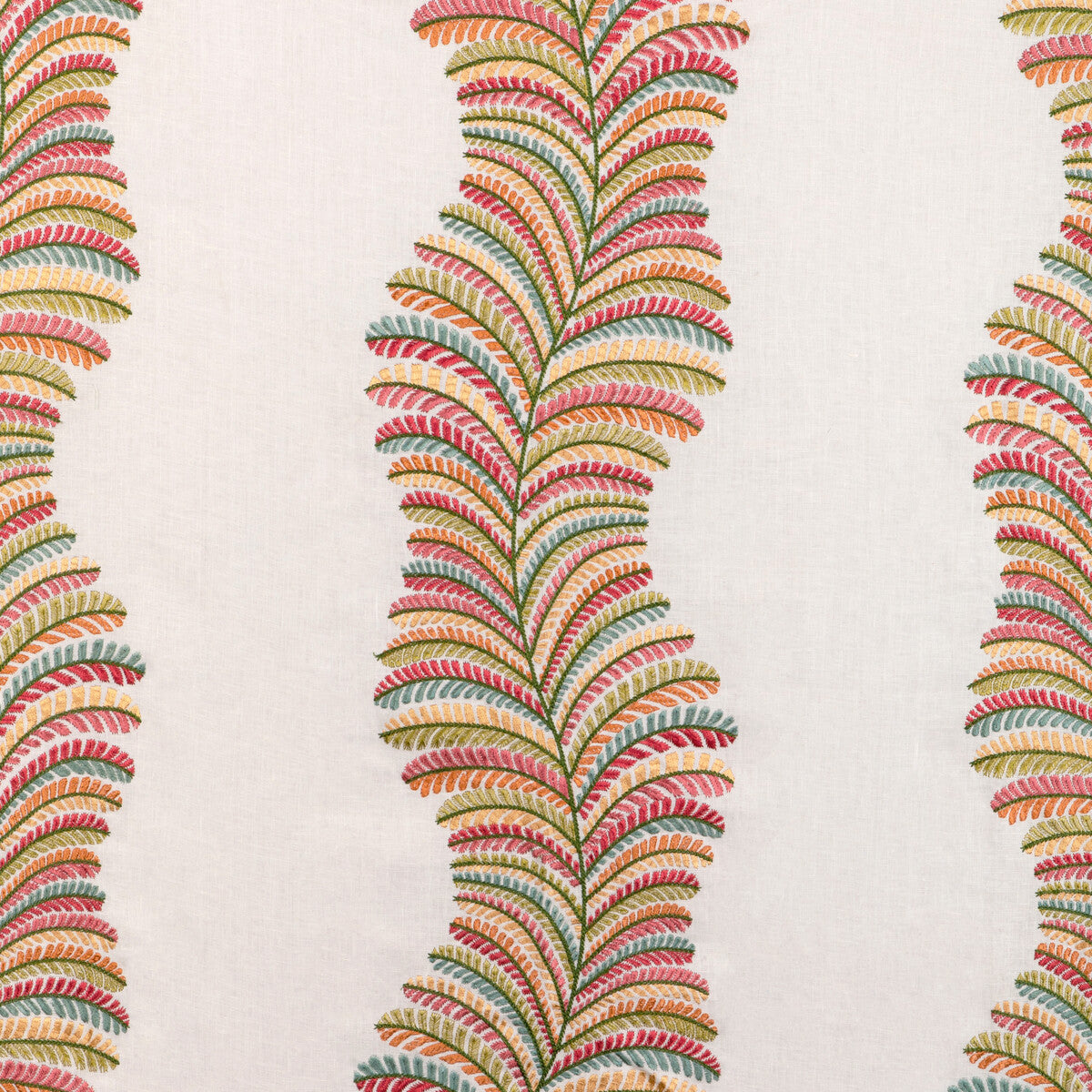 Brunschwig & Fils Rowan Emb Spring Fabric Sample 8024129.73.0