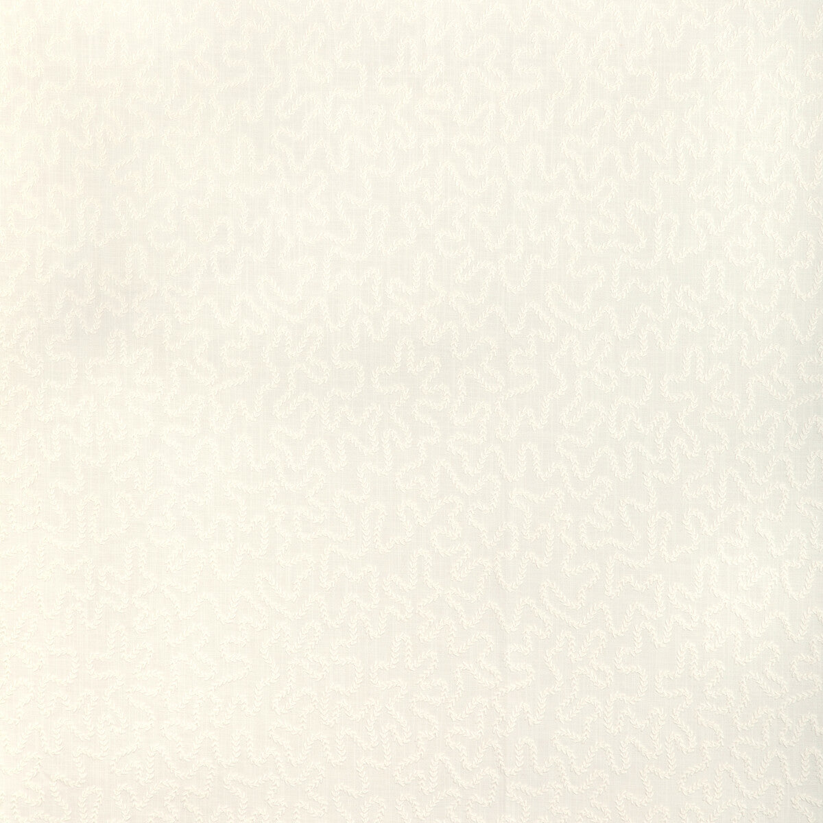 Brunschwig & Fils Bramble Emb Ivory Fabric 8024132.1.0