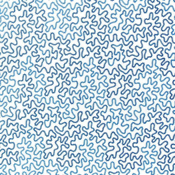 Brunschwig & Fils Bramble Emb Blue Fabric Sample 8024132.155.0