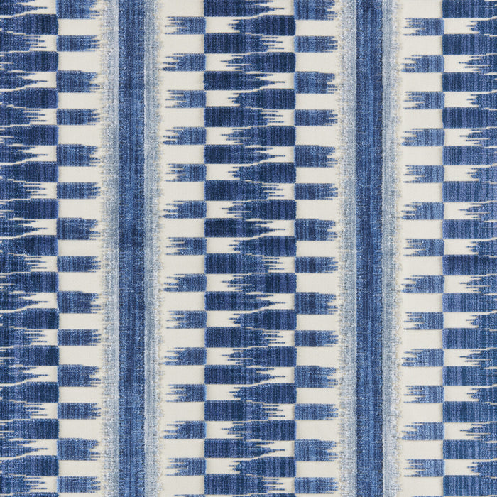 Brunschwig & Fils Flamme Velvet Blue Fabric 8025102.55.0