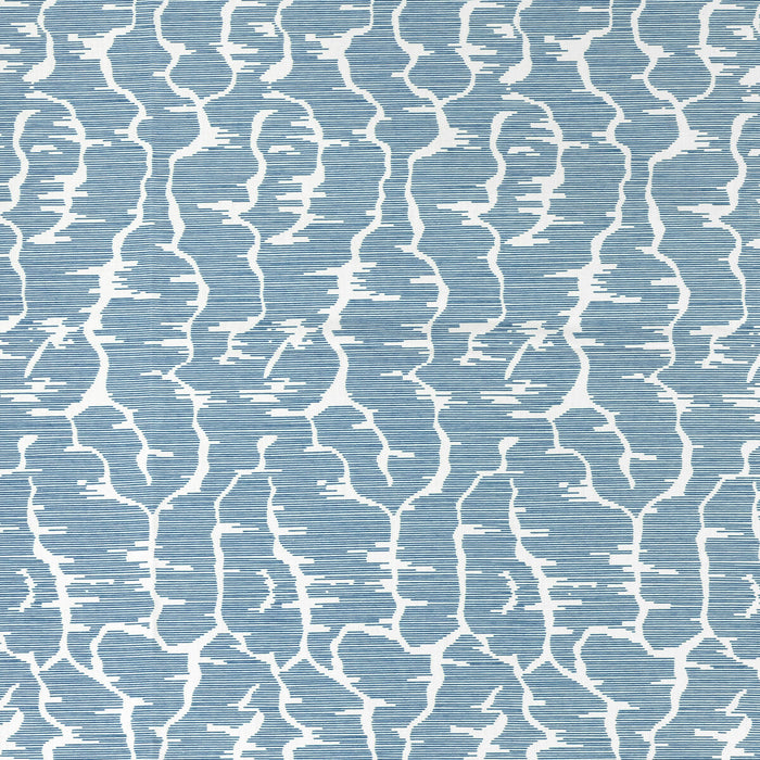 Brunschwig & Fils Leves Blue Fabric 8025114.5.0