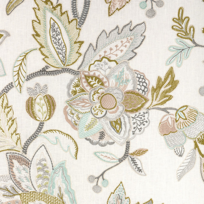 Brunschwig & Fils Sierre Emb Lagoon Fabric 8025118.311.0