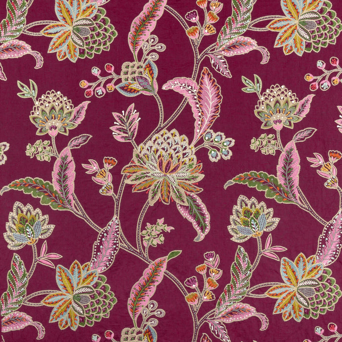 Brunschwig & Fils Tropez Emb Plum Fabric 8025122.710.0