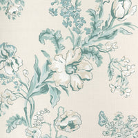 Brunschwig & Fils Maintenon Print Aqua Fabric 8025127.13.0