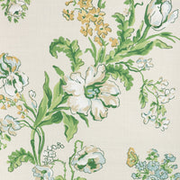 Brunschwig & Fils Maintenon Print Vert/Soleil Fabric 8025127.340.0