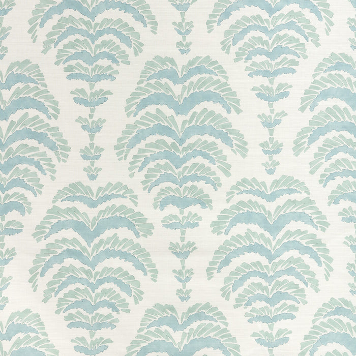 Brunschwig & Fils Ponchette Print Aqua Fabric Sample 8025128.13.0