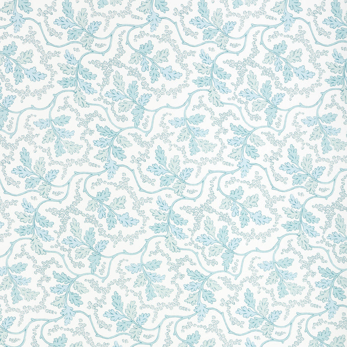 Brunschwig & Fils Aureille Print Aqua Fabric 8025130.13.0
