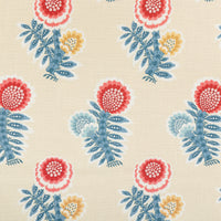 Brunschwig & Fils Kumaly Print Red/Blue Fabric 8025132.195.0