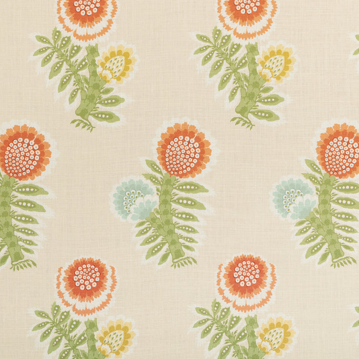 Brunschwig & Fils Kumaly Print Terracotta Fabric 8025132.24.0