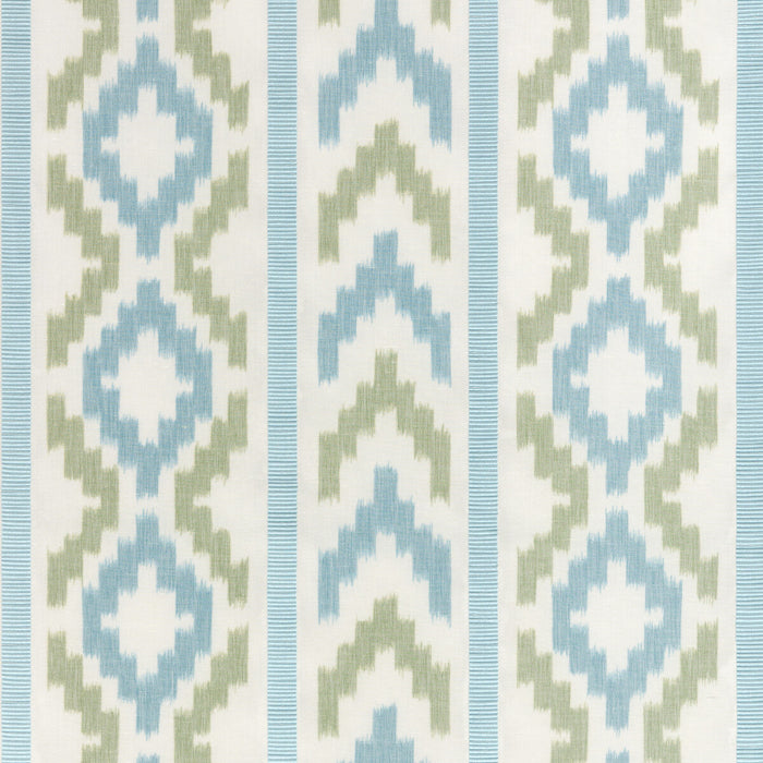 Brunschwig & Fils Sarlat Warp Print Marine Fabric Sample 8025135.315.0