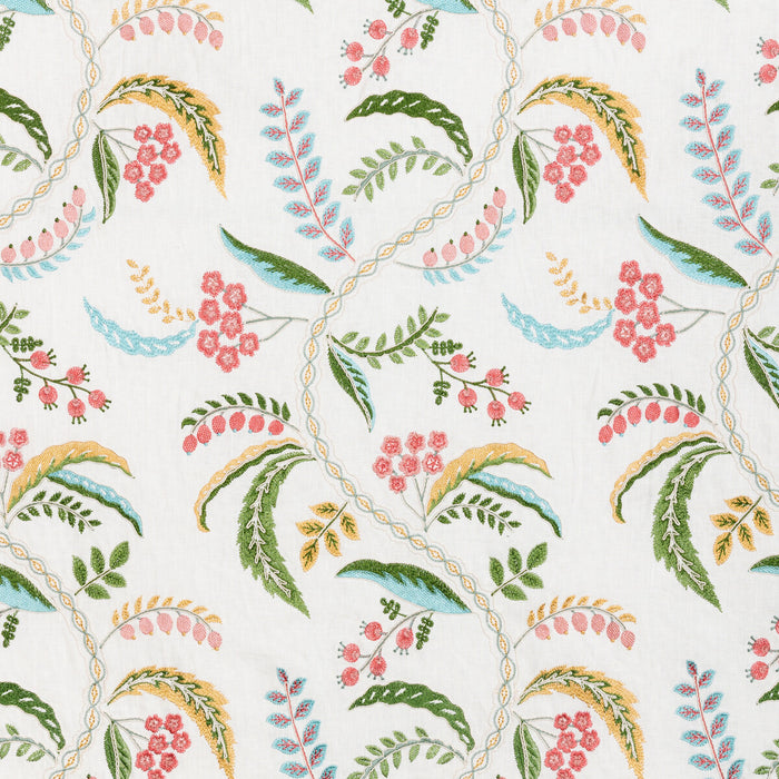 Brunschwig & Fils Genive Emb Spring Fabric Sample 8025136.73.0