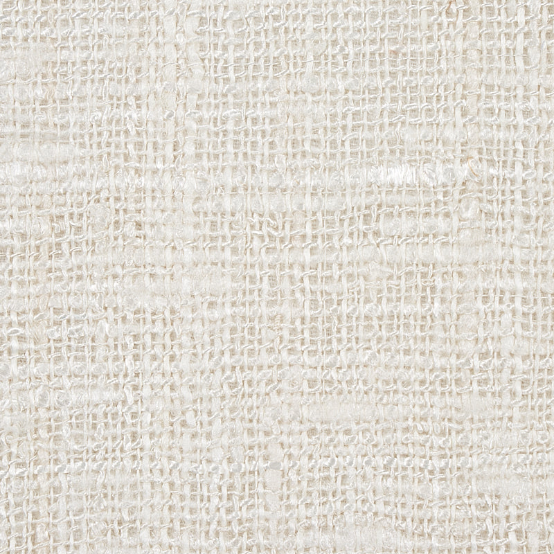 Schumacher Rustic Silk Matka Ivory Fabric Sample 80260