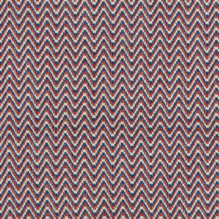 Brunschwig & Fils Laubinet Weave Red/Blue Fabric Sample 8026102.195.0