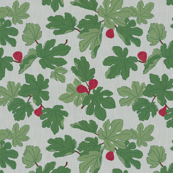 Brunschwig & Fils Figuier Outdoor Berry/Leaf Fabric 8026119.73.0