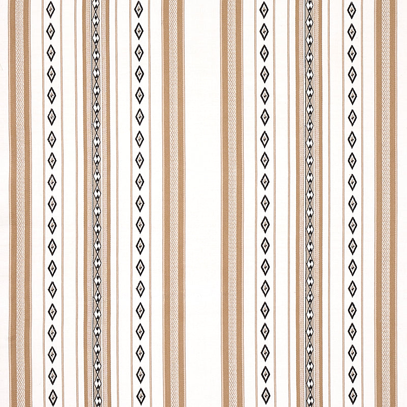 Schumacher Dakota Stripe Neutral Fabric 80270
