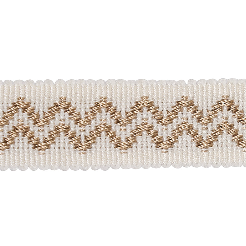 Schumacher Ebba Tape Ivory Trim Sample 80293