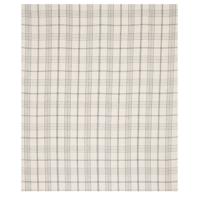 Schumacher Nils Plaid Linen Charcoal Fabric 80302